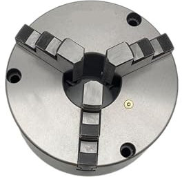 BMWJYLPM Drehfutter aus Metall, 160 mm, Frontmontage, 3-Backen, selbstzentrierendes Spannfutter, manuelles Rollfutter für kleine Tischdrehmaschinen