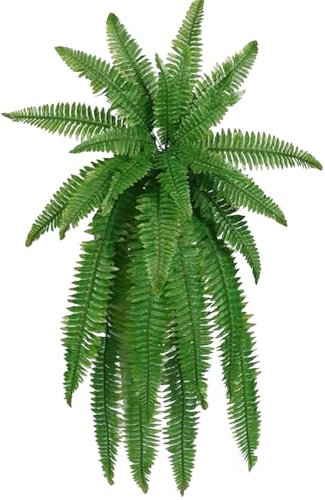 Helechos Artificiales Realistas, Grandes Ramas Decorativas de 18, 100 cm