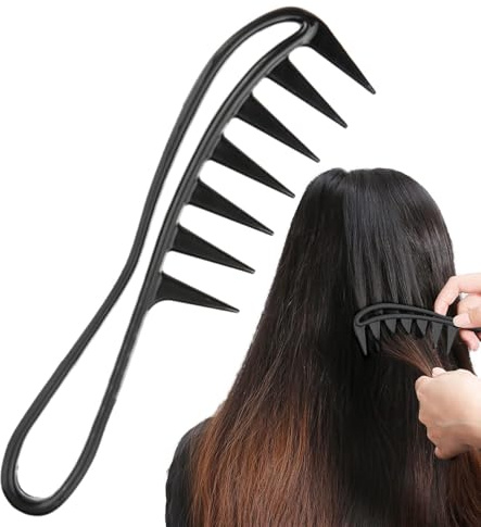 Pbi - Peine de diente ancho – Cepillo para desenredar con espaciado | herramienta de peinado para mechones largos gruesos | Smooth No Snag Dientes Design, accesorio de cuidado en