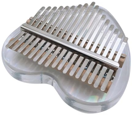 BESPORTBLE Mini-kalimba Tasten Acryl Fingerklavier Daumenklavier Musikinstrument Für Anfänger Leicht Zu Spielen Und Mitnehmen