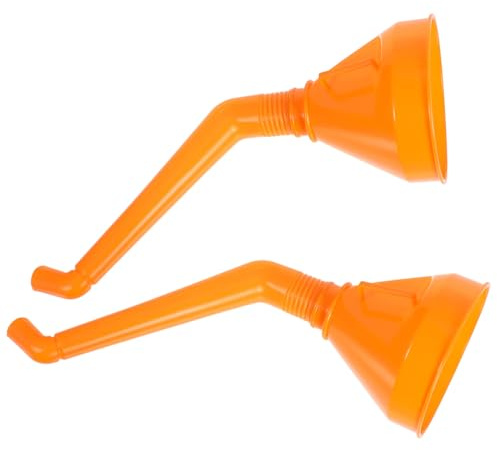 FIXOSHEE Lot De 2 Entonnoirs à Huile Moteur Et Carburant En Abs Épais, Grand Format, Ouverture Large, Utilisation Automobile Et Moto, Pratique Pour Essence Et Kérosène
