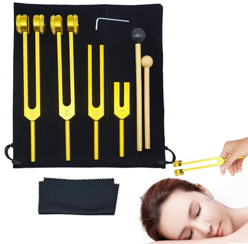 Set di diapason per la guarigione, strumenti di guarigione del suono, forchette per accordatura, multiuso per meditazione e yoga, principianti ed esperti
