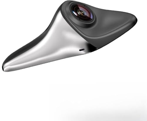 EasyByMall Telecamera posteriore per auto, colore argento, HD, punto cieco assistito, telecamera laterale, IP68, impermeabile, 12 V, per camion, camper, rimorchi, autobus