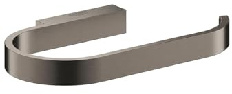 Grohe Wandrollenhalter ohne Deckel mit Starlight-Finish, Kratzfest, 15 x 8,5 x 1,5 cm, Farbe Graphit, gebürstet (Referenz: 41068AL0)
