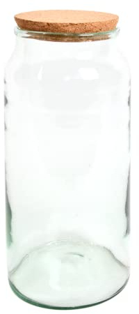 Esschert Design halvöppen terrariumflaska, stor, transparent