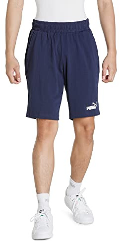 PUMA ESS Jersey Shorts┃Laufshorts für Herren, Peacoat, M