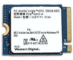 Western Digital Unidad de estado sólido SSD M.2 2230 de 256 GB de 30 mm SN530 NVMe PCIe 3.0 Gen3 x4 SDBPTPZ-256G para Surface Pro Steam Deck Dell HP Lenovo Ultrabook Tablet