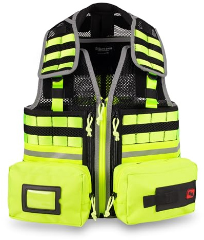 ELITE BAGS – E-väst insatsväst | L-XL gul | multifunktionell | flexibel