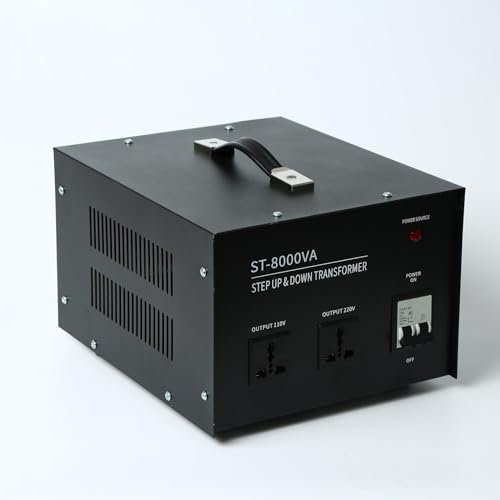 Power transformer, 220V to 110V step-up transformer, 110v to 220v voltage converter, ready to use, multiple protection mechanisms, 500w,8000w