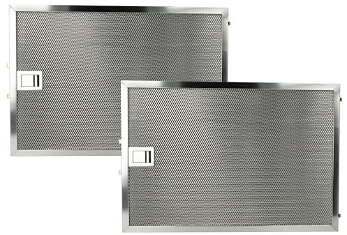 vhbw 2x filtro Anti-Grasso sostituisce Alapure MFR051 per cappa da cucina - 36,8 x 25,4 x 0,9 cm, acciaio inox
