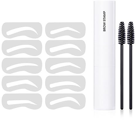 dijiusidy 1 Set Augenbrauenpuder Zuverlässige Braune Brauenbürste Haaransatz Formwerkzeug Damen Accessoires Valentinstag für Salon