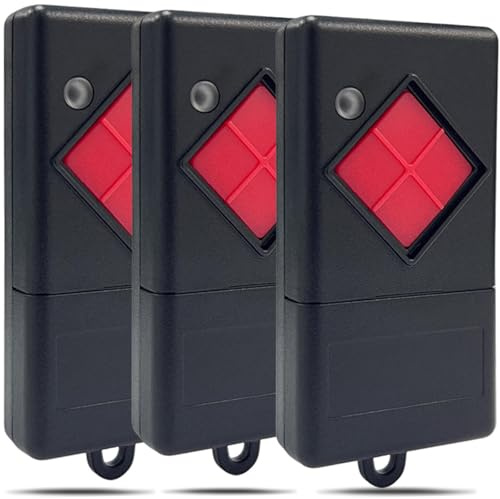 Garagentor Handsender 40,685MHz，3 Stück Ersatz-Fernbedienung Kompatibel mit Dicket MAHS40, MAHS40-01, MAHS40-04 40 MHz Fernbedienung 1 Kanal, Rote Taste