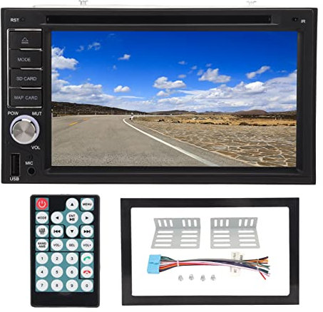 XTevu Car DVD Player 6.2 Inch Touch Screen LCD Hands Off Control Voice Wakeup Car Play Screen for Driving Music GPS Multimedia Player Car Stereo Player