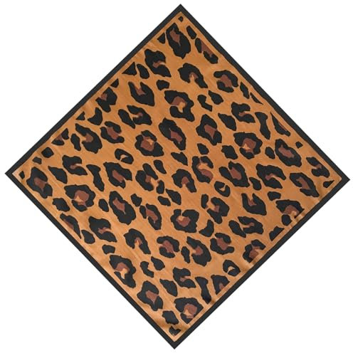 Yooghuge Eleganter Seidenschal Mit Leopardenmuster Für Damen Business Meeting Schal Quadratischer Schalldämpfer Für Arbeit Freizeit Und Gesellschaftliche Veranstaltungen