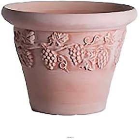 Goicoechea - Cuvier Raisin Bac en Terre Cuite Naturelle H 28 cm Terre Cuite D 37 cm - dimhaut: H 37 cm - Couleur: Terre Cuite