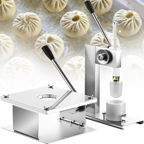 JYHUHGRG Machine à fabriquer des Petits Pains Semi-Automatique, Machine à baozi de Bureau, Moule à brioches farcies à la Vapeur en Acier Inoxydable pour la Maison, Ensembles d'out,Small