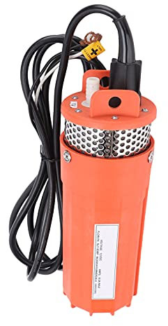 12V DC Submersible Deep Well Water Pumps, Energy Solar Battery Flow Rate Submersible Depth Solar Well Water Pumps, Small High Lift Large Flow for Outdoor River, Low Noise