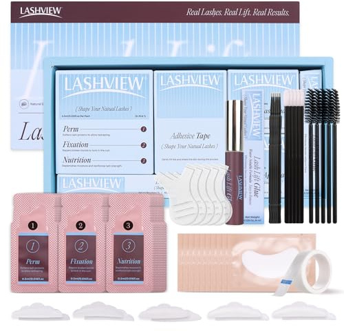 LASHVIEW Wimpernlifting Set, 2026 Aktualisiertes Lash Lifting Set,Wimpernverlängerung Kit Professionell Natürliche & Dickere, Geeignet Für den Salon- und Heimgebrauch