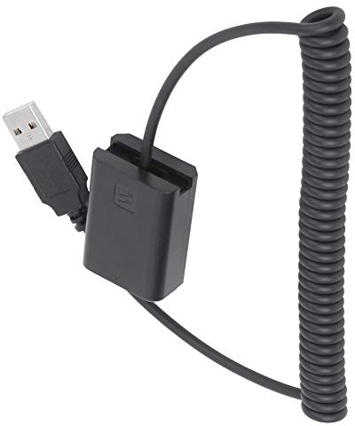 RASTKY Batería Ficticia de Decodificador USB a FW50, Plug and Play, Compatible con Cámara, Protección Múltiple, Fuente de Alimentación Externa, Plástico, Cortocircuito sobre Voltaje