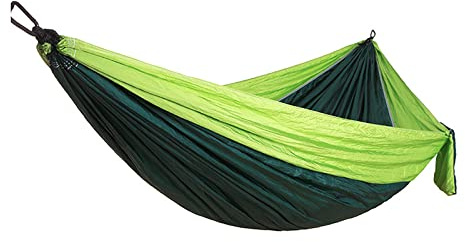Ultraleichte Reisehängematte, 300 kg Kapazität, 270 x 140 cm, atmungsaktiv, schnell trocknend, Fallschirm-Nylon, perfekt für Camping, Outdoor, Garten und Reiseabenteuer