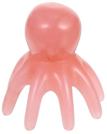 Abaodam Octopus Scalp Massager Hair Massage Comb Pink Wide Tooth Shampoo Brush for Head Relaxation Stress Relief and Improved Blood Circulation