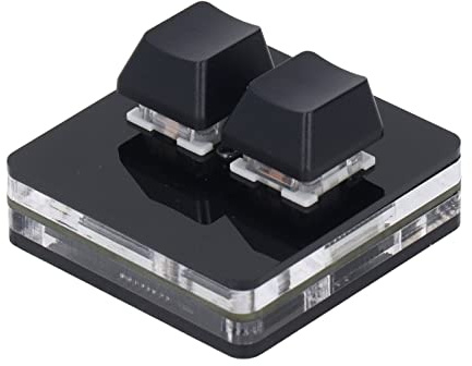 HUSHUI Tastiera Programmabile a 2 Tasti, Tastiera Meccanica Mini USB con Plug and Play, per OS X Gaming Office