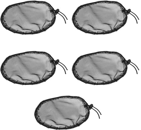 WEKADRIN 5 Stück 5 Stück Elastische Perückennetze 15cm Schwarz Dehnbare Haarnetzhaube für Dutt und Pferdeschwanz Atmungsaktiv Formstabil für Perücken und Haarstyling Geeignet für Damen und