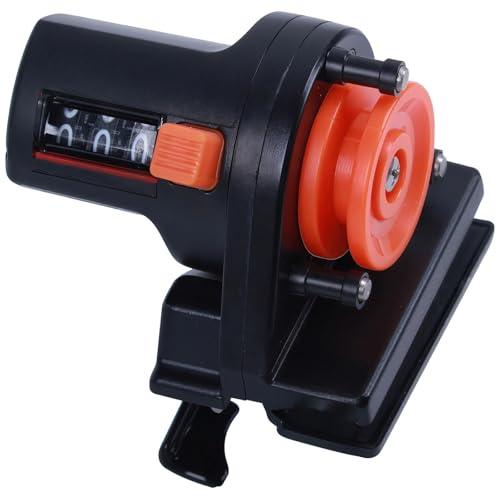 yeeplant Angelschnurzähler, digitaler Tiefenmesser, 0-3277 Ft/0-999 M Display, Clip-On, ABS-Gehäuse, Edelstahl-Komponenten, Floß- und Meeresangeln