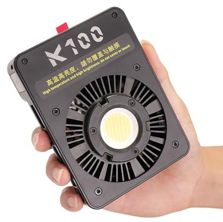 Goshyda Luce Video LED Bicolore 100W, 2800K-6800K CRI95+ TLCI97+ Regolabile, Luce Fotografica Portatile Integrata in 9 modalità di Illuminazione Professionale e Ventola di Raffreddamento