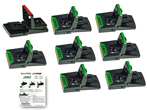 $averPak Confezione da 8 – Include 8 trappole per topi JT Eaton Jawz da utilizzare con esche solide o liquide