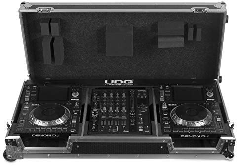 UDG GEAR Ultimate Flight Case Set Denon DJ SC5000/M/X1800/X1850 Blk Plus (W), Schwarz, U91046BL