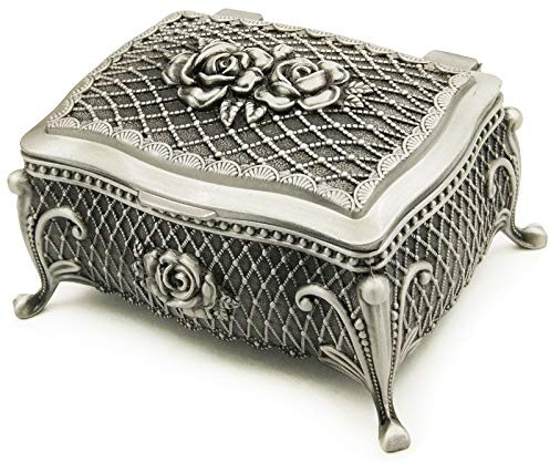 falado Wingostore - Caja de música en Relieve de aleación de Metal con diseño de Movimiento Dorado para Navidad, cumpleaños, día de San Valentín (Tune: You Are my Sunshine)
