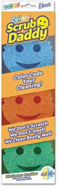 Scrub Daddy - Scratch Free Color Sponge with Flex Texture (4 Pack) 12 Total