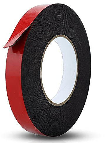 INTIRILIFE Doppelseitiges Schaumklebeband Schwarz - Größe: 20mmx30m - Montageklebeband Hochleistungsklebeband Schwerlast Tape Extra stark
