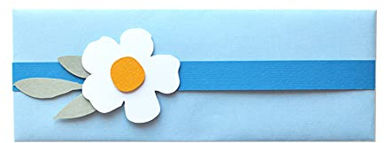 Porta soldi - elegante - azzurro - battesimo - comunione - cerimonie (busta formato 21,5 x 8cm) + biglietto senza scritte all’interno - ideale per contenere banconote - realizzato interamente a mano.