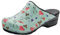 Sanita Care | Zoccoli Aperti da Donna | Zoccoli Artigianali Originali in Pelle Flessibile | Plantare Anatomico in Schiuma Morbida | Azzurro | 36