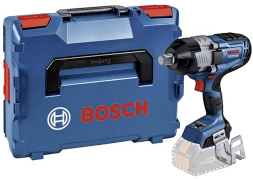 Bosch Professional BITURBO sladdlös mutterdragare GDS 18V-1600 HC (3/4-verktygsfäste för hela 1 600 Nm åtdragn.moment och 2 200 Nm brytmoment, inkl. Bluetooth-modul GCY 42, utan batterier, i L-BOXX)