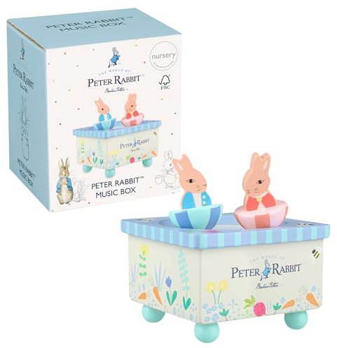 Orange Tree Toys Peter Rabbit Toys - Peter Rabbit Wooden Music Box, Musical Toys, Toddler - Perfect Baby Gifts for Nursery, Early Development & Activity Toys - Official Licensed Peter Rabbit Gifts