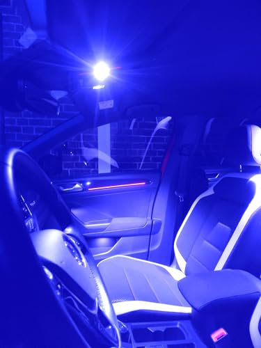 Onwomania Innenraum Leuchtmittel Beleuchtung Set kompatibel mit Opel Zafira C/Blau/Innenraumbeleuchtung/Blau 10 Stück