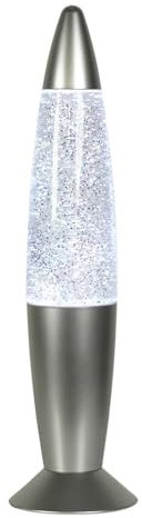 ValueLights | Retro Rocket Glitter Lamp RGB Colour Changing LED Motion Lamp Relaxing Soothing Bedside Mood Light Battery Operated | Novelty & Home Improvements Essential