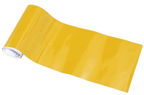 HEROFFIX Film De Protection Jaune pour Voiture 0,33 Pieds X 59,84 Pouces Film Vinyle Extérieur Intérieur 5,5 Mil 1 Pc PVC Universel