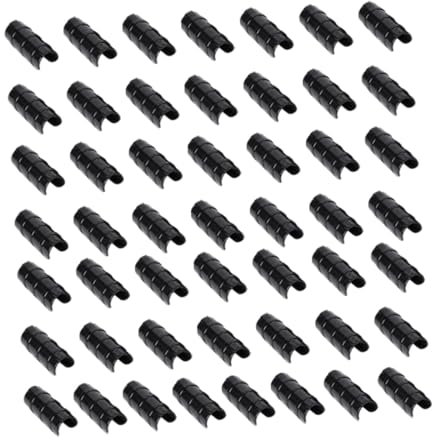 F Fityle 50 Pinces à Film de Serre, Clips à Film de Serre Fixation pour Tubes Ronds, Accessoires de Jardin pour Serres, Abris et Bâches Extérieures, Diamètre 19 mm