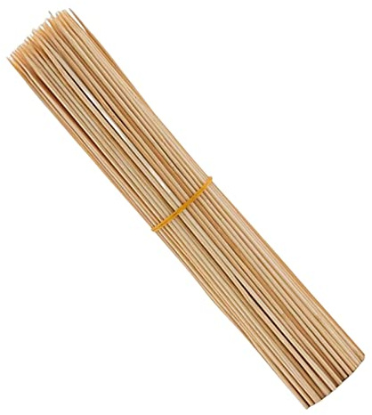 Lot de 100 brochettes en bambou durables pour légumes, feu de camp, viande, 35 cm