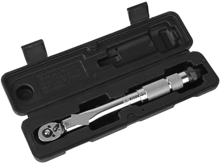 BAFEIYA Micrómetro de 5-25 N.m, Herramienta de desmontaje de Motocicletas y automóviles, Llave dinamométrica Ajustable Profesional, Llave de 1/4'', Herramienta Manual, Adaptador de 3/8