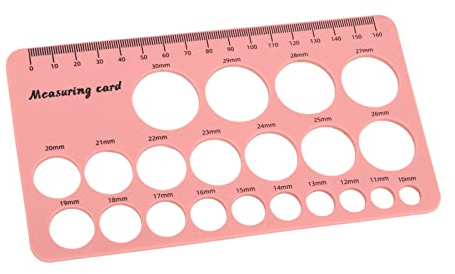 Tixiyu Nipple Ruler Breast Flange Sizer Measuring Tool Silicone Nipple Measuring Ruler for Breast Pump Flange Sizing with 1.5m Soft Tape for Nursing Mothers Postpartum Recovery (P1nk)