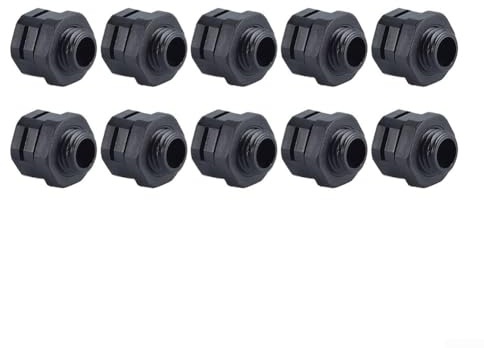 Lot de 10 soupapes de décharge de pression d'échappement étanches avec vis respirantes pour drainage et respiration pour luminaires extérieurs (M16-1,5)