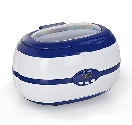 CGOLDENWALL 600ML Jewellery Cleaner Ultrasonic Washing Machine Ultrasonic Washer with Degas Heating Timer for Jewelry Watches Denture VGT-2000