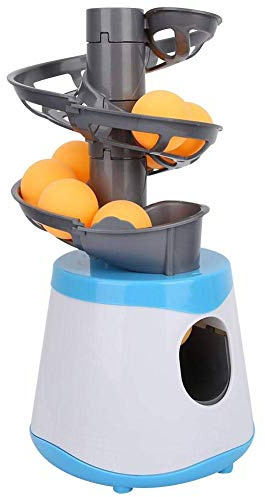 VGEBY1 Tischtennis-Maschine, Tischtennis Trainingsroboter, Tennisball mit 15 Kugeln