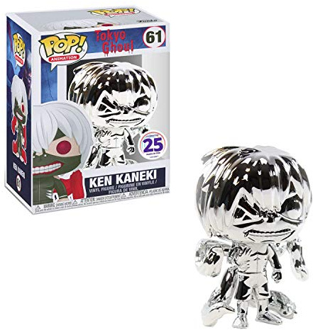 Funko Pop! Tokyo Ghoul Ken Kaneki Silver Chrome Funimation 25th Anniversary Exclusive