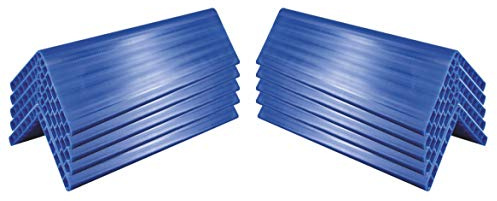 (10x) Kantenschutzwinkel 500 mm – Blau | 120 x 120 x 12 mm | Kantenschoner aus PE-Kunststoff | bruchfest, formstabil & kältebeständig – für Ladungssicherung mit Zurrgurten